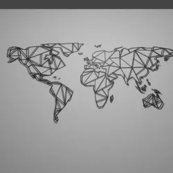Geometric/design world map