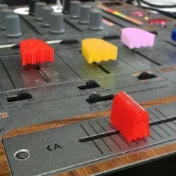 Ghostly Pro-Audio Fader, Crossfader, and Knob assortment for mixers, midi, dj, etc