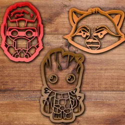 Guardians of the Galaxy cookie cutter set