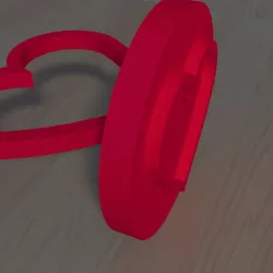 Heart stamp 3D print model