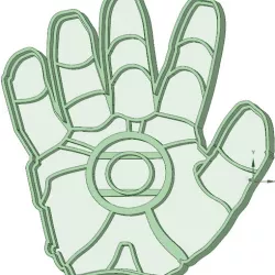 Iron man hand cookie cutter