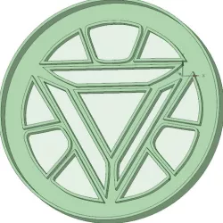 Iron man shield cookie cutter