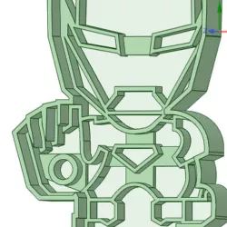 Iron man whole cookie cutter