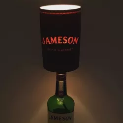 Jameson Whiskey barrel style lamp shade for up-cycled bottle lamps