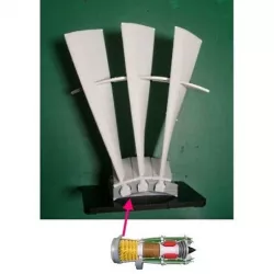 Jet Engine Component (5-1); Fan, Metal Blade with Snubber