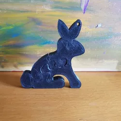 key ring rabbit puzzle key ring