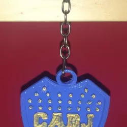 Keychain Boca Junior - Keychain 3D print model