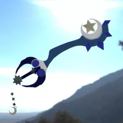 Kingdom Heart Midnight Blue Key Sword