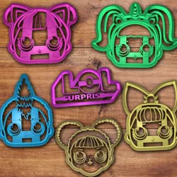 L.O.L Surprise cookie cutter set