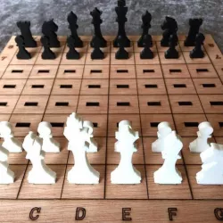 Laser Cut Chess Game