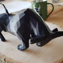 Low Poly Charging Bull