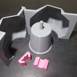 Low poly sphere pot mould ( icosahedron )