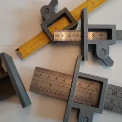Marking Gauge with Folding Ruler (Customizable)