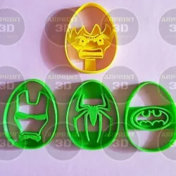 marvel cookies cutters / Easter cookies cutters marvel
