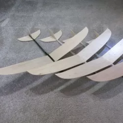 Mela 2 Plane model. Glider, airplane with balsa wing.