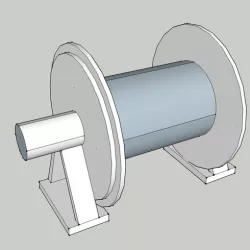 Model fishing winch