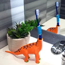 Multi-Color Dinosaur Toothbrush Holder