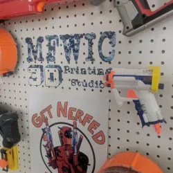 Nerf Blaster Triad EX-3 Pegboard mount