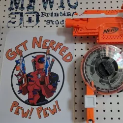 Nerf Drum Pegboard mount