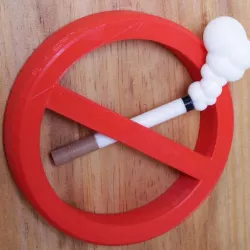 No Smoking 3D Sign