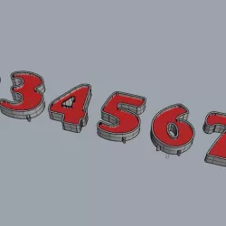 NUMBERS FOR CANDY BAR / BIRTHDAY PARTY