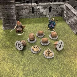 Numeric Fantasy Objective Markers (28mm/32mm scale)
