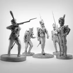 Pack of 5 Napoleonic soldiers.