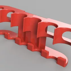 Pegboard Mount for (6) Nerf Mega Darts