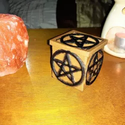 Pentagram electric candle box