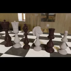 Persian Style 3D Print Chess Set model stl