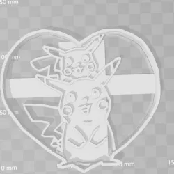 pikachu heart pokemon cookie cutter