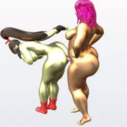 Pinky strapon fucking Mai Shurunai