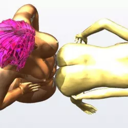 Pinky strapon fucking (your wife's ass)