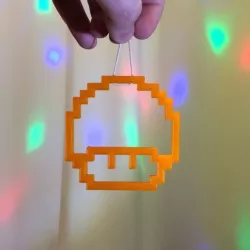 Pixel Mushroom from Mario Bros games.