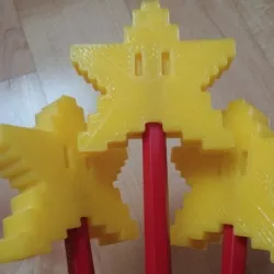 Pixel Star Pen Topper