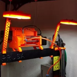 Prusa MK2(S)/MK2.5/MK3 LED frame holder MMU2 compatible