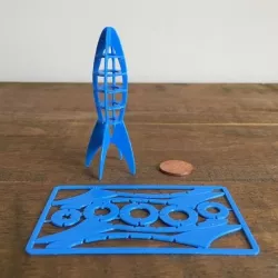 Rocketship business card