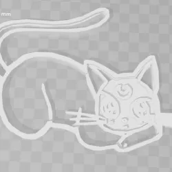 sailor moon blakcat luna cookie cutter