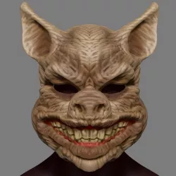 Scary Pig Head Mask Halloween Costume Cosplay Butcher Horror Adult STL File