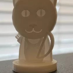 Simple Mini D&D Tabaxi Ranger with Longbow (Request)