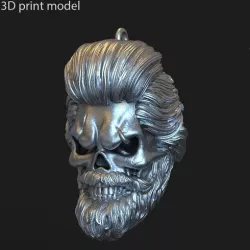 Skull beared vol1 Pendant