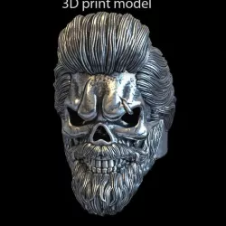 Skull beared vol1 ring