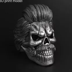 Skull beared vol2 ring jewelry
