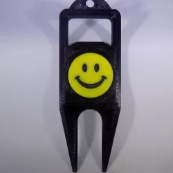 SMILEY FACE Golf Ball Marker