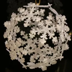 Snowflake Icosahedron Ornament