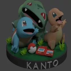 Starter Pokemon Kanto