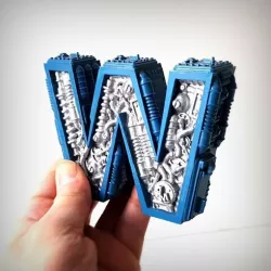 STEAMPUNK LETTER W