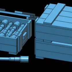 stick grenade and crate 1/10