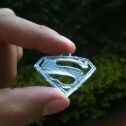 Superman symbol necklace