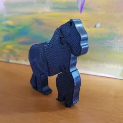 the "gorilla puzzle" keychain